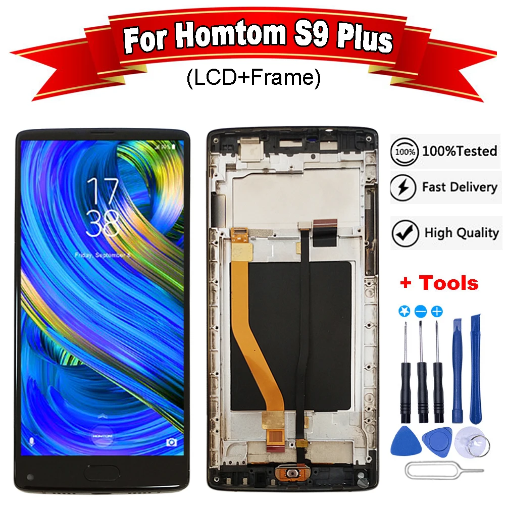 5 99 дюймовый черный ЖК экран в сборе для S9 Plus дисплей с рамкой сенсорная панель