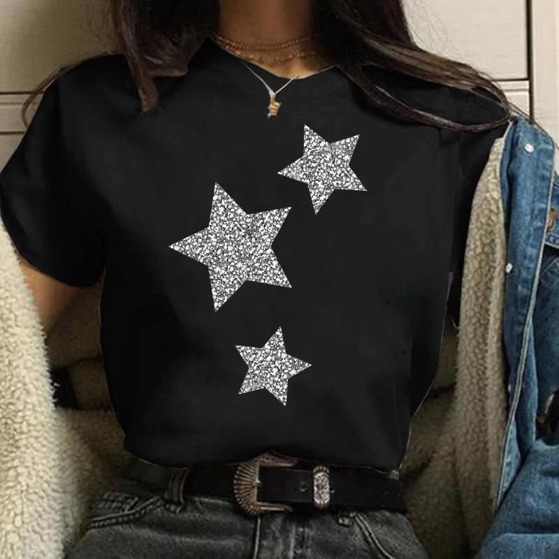 New Fashion Leopard Star Printed T-shirts Women Short Sleeve T Shirt Streetwear Hipster Summer Hip Hop T-shirt Female Tops Tees
New Fashion Leopard Star Printed T-shirts Women Short Sleeve T Shirt Streetwear Hipster Summer Hip Hop T-shirt Female Tops Tees