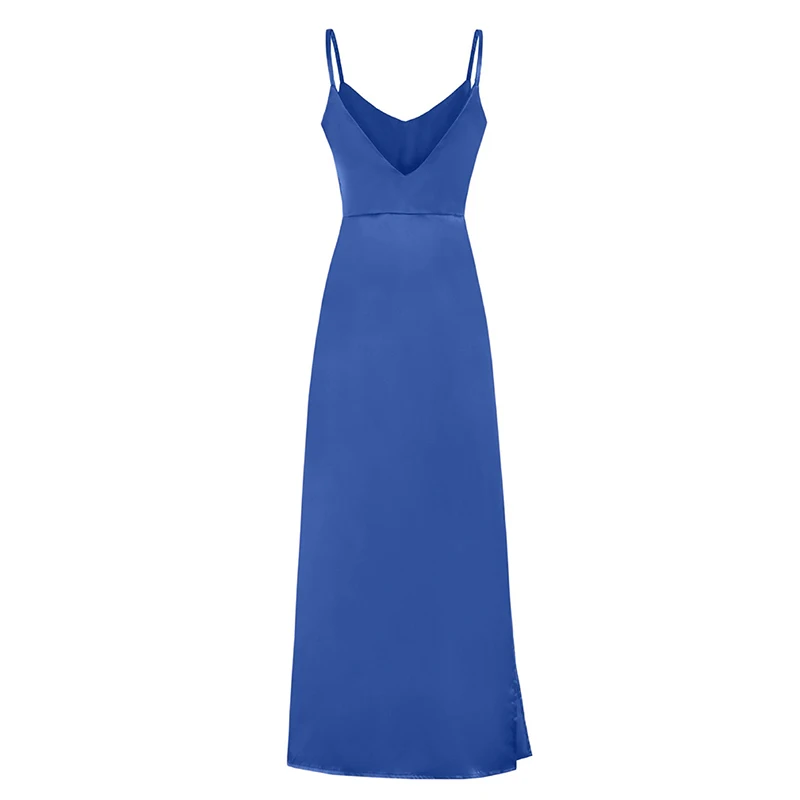Sexy Satin V Neck Maxi Dress Women Spaghetti Strap Sleeveless Backless Side Split Long Dresses 2020 Summer Lady Vestido
Sexy Satin V Neck Maxi Dress Women Spaghetti Strap Sleeveless Backless Side Split Long Dresses 2020 Summer Lady Vestido