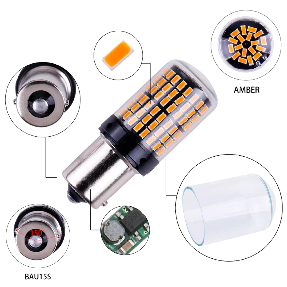 BAU15S 7507 Canbus Turn Signal Light Bulbs PY21W 5009 Canbus No Error Led Bulb Amber Blinker Led Bulbs
BAU15S 7507 Canbus Turn Signal Light Bulbs PY21W 5009 Canbus No Error Led Bulb Amber Blinker Led Bulbs