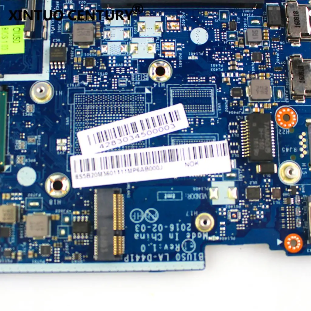 BIUS0 LA-D441P motherboard is suitable for Lenovo 510S-13ISK notebook motherboard CPU i5 6200U DDR4 100% test work
BIUS0 LA-D441P motherboard is suitable for Lenovo 510S-13ISK notebook motherboard CPU i5 6200U DDR4 100% test work