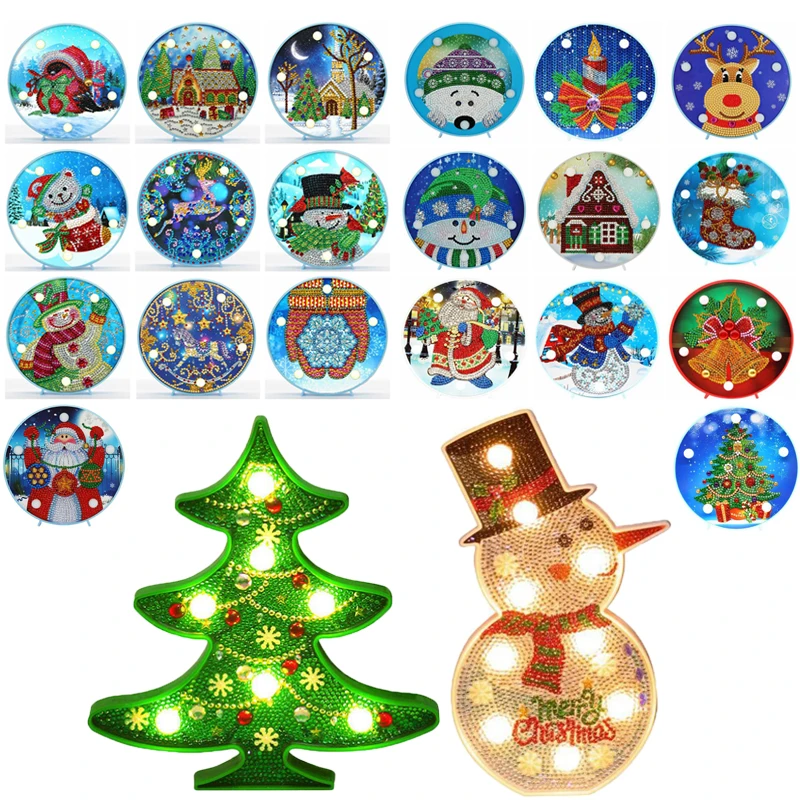 5D DIY Special Shaped LED Diamond Painting Night Light Lamp Christmas Snowman Ornament Table Desk Night Lights for Kids Bedroom
5D DIY Special Shaped LED Diamond Painting Night Light Lamp Christmas Snowman Ornament Table Desk Night Lights for Kids Bedroom