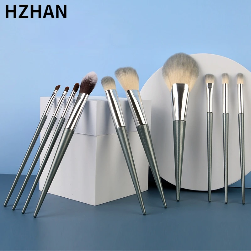 HZHAN New 10 makeup brush set Eyeshadow brush Foundation brush Blush brush Highlight brush Beauty tools makeup brushes set
HZHAN New 10 makeup brush set Eyeshadow brush Foundation brush Blush brush Highlight brush Beauty tools makeup brushes set