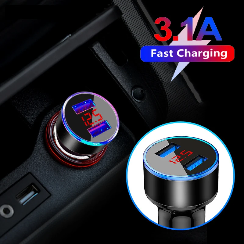 Car USB Quick Charge 3.0 Mobile Phone Charger Dual Port LED Fast Charging Adapter For iPhone 12 11 Pro Max Xiaomi 11 Huawei P40
Car USB Quick Charge 3.0 Mobile Phone Charger Dual Port LED Fast Charging Adapter For iPhone 12 11 Pro Max Xiaomi 11 Huawei P40