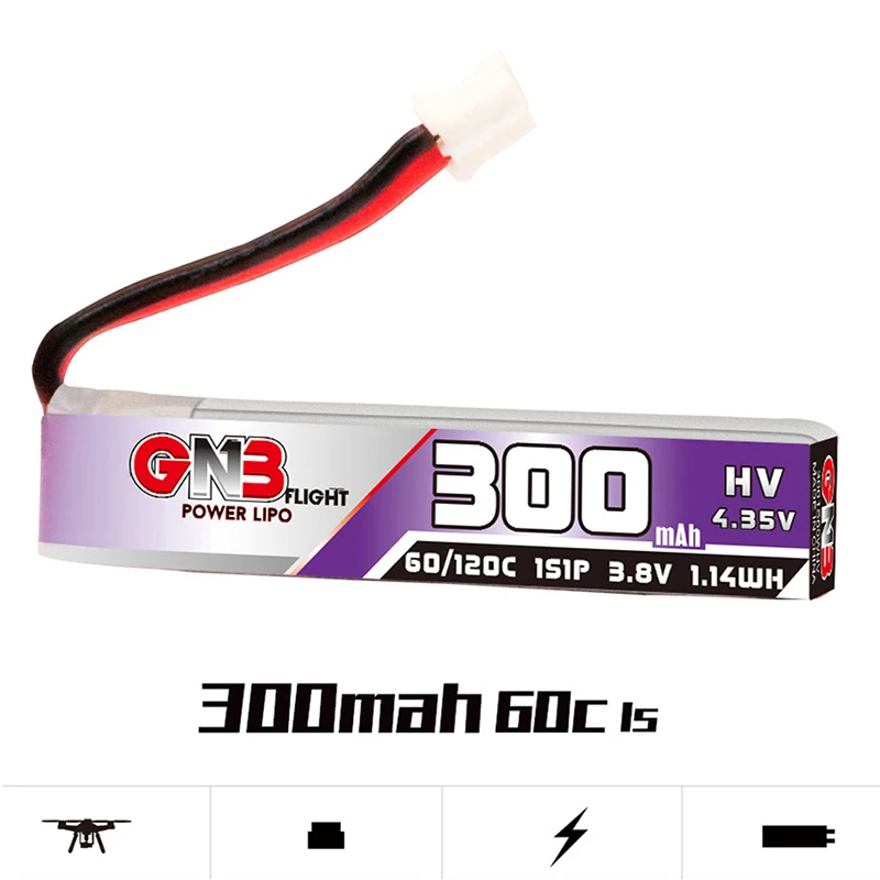 1 Pc FPV High-Rate Lithium Battery 380mAh 1S 3.8V 60C HV Small Brushless Model Drone Accessories Parts
1 Pc FPV High-Rate Lithium Battery 380mAh 1S 3.8V 60C HV Small Brushless Model Drone Accessories Parts