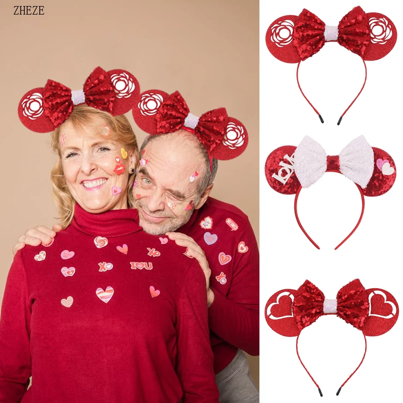 Valentine's Day Mouse Ears Headband 2022 New Arrivals Love Sequins Bow Hairband Girls Festival Hair Accessories Femme Party Gift
Valentine's Day Mouse Ears Headband 2022 New Arrivals Love Sequins Bow Hairband Girls Festival Hair Accessories Femme Party Gift