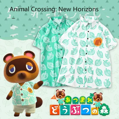 Anime Animal Crossing: New Horizons Tom Nook Mame-danuki cosplay green T-shirt Top Adults children Cotton summer costume Unisex
Anime Animal Crossing: New Horizons Tom Nook Mame-danuki cosplay green T-shirt Top Adults children Cotton summer costume Unisex
