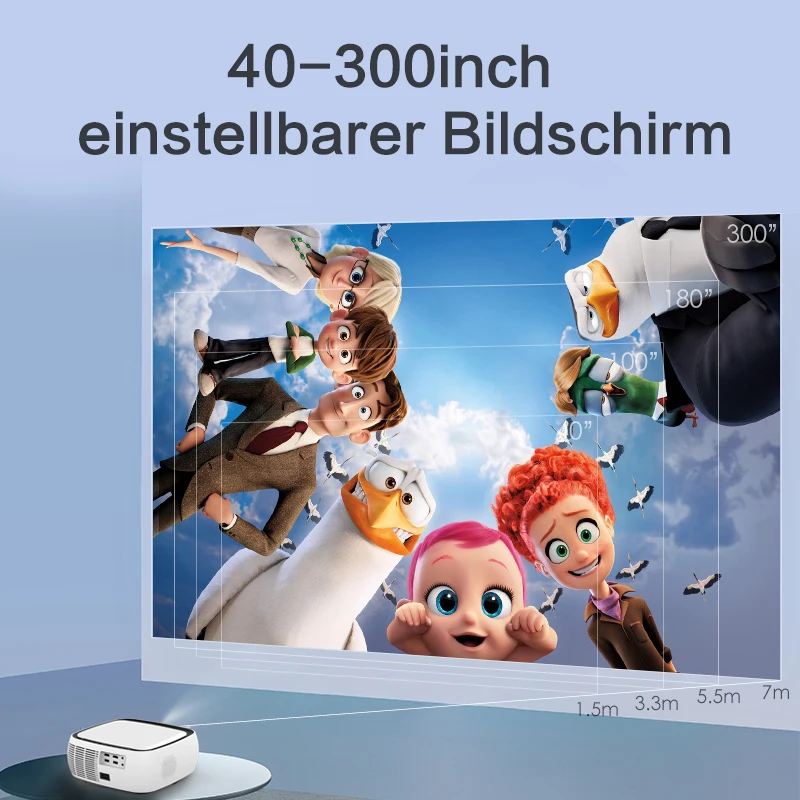 Проектор CHANGHONG L3 1080P Full HD 300 дюйма 4K поддержка 3D Wi-Fi домашний кинотеатр ANSI люмен