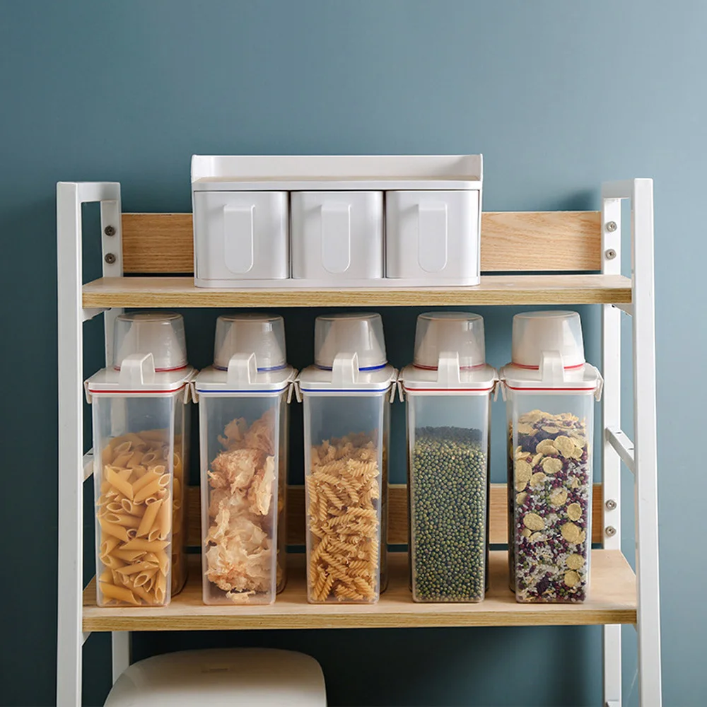 1Pcs Cereal Storage Box Transparent Kitchen Storage Box Flour Grain Storage Kitchen Food Grain Rice Container
1Pcs Cereal Storage Box Transparent Kitchen Storage Box Flour Grain Storage Kitchen Food Grain Rice Container