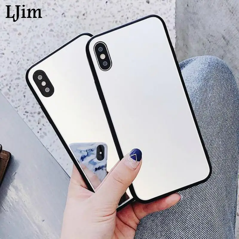 Мягкий акриловый зеркальный чехол из ТПУ для Xiaomi Redmi 7A Note8 Note7 note6/5/4X k20 задняя