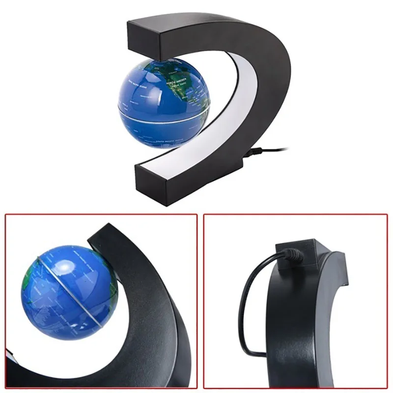 1PC Magnetic Levitation Floating Globe LED World Map C Shape Electronic Antigravity Lamp Home Ball Light Desktop Geography Gift
1PC Magnetic Levitation Floating Globe LED World Map C Shape Electronic Antigravity Lamp Home Ball Light Desktop Geography Gift