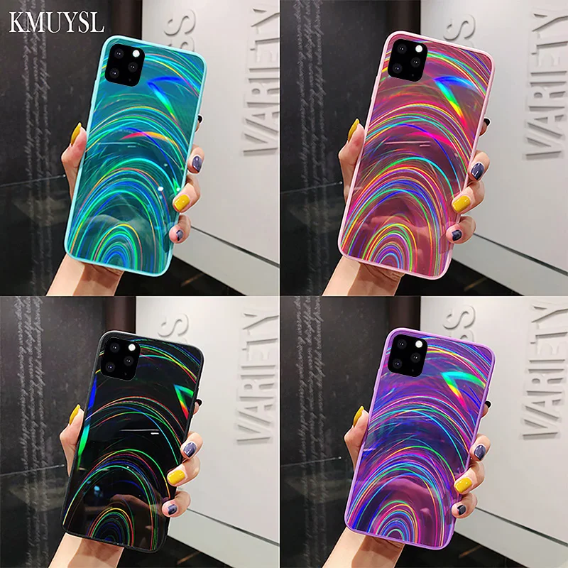 Чехол для iPhone 11 Pro Max 7 8 Plus 6s X Xs MAX чехол iphone se2 Роскошный Глянцевый зеркальный с