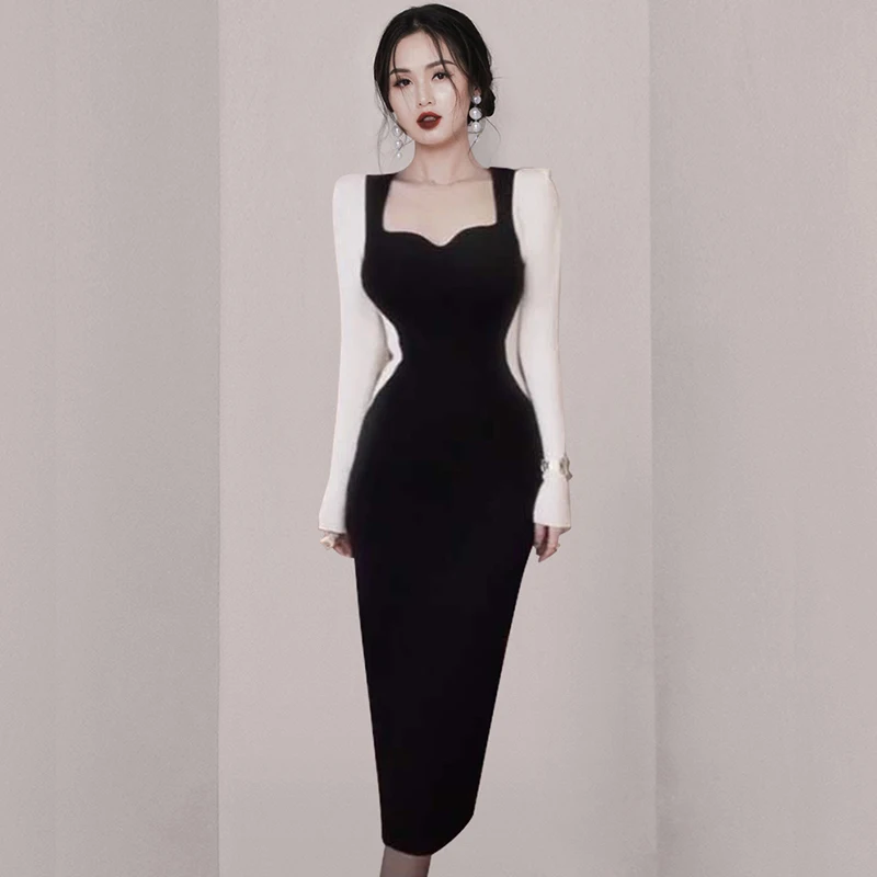 maxi knit tight Dress one piece korean ladies autumn winter long Sleeve cabaret party Office Dresses for women
maxi knit tight Dress one piece korean ladies autumn winter long Sleeve cabaret party Office Dresses for women