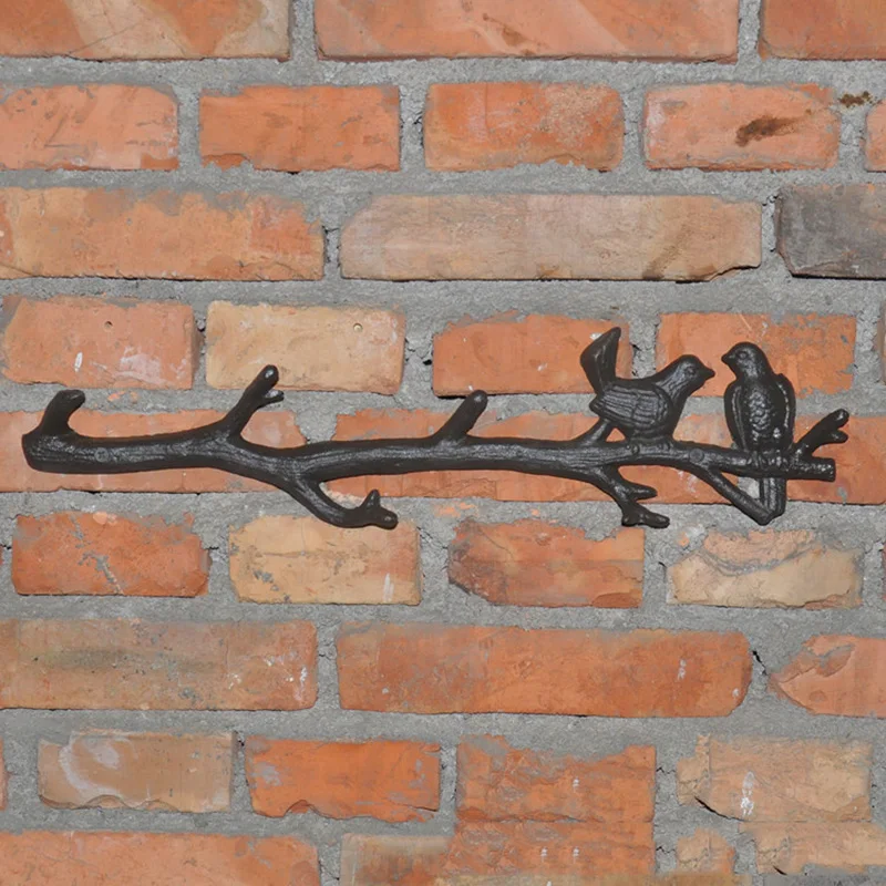 Cast Iron Birds On Branch Hanger with 6 Hooks Decorative Cast Iron Wall Hook Rack for Coats Hats Keys Towels Clothes FBS
Cast Iron Birds On Branch Hanger with 6 Hooks Decorative Cast Iron Wall Hook Rack for Coats Hats Keys Towels Clothes FBS