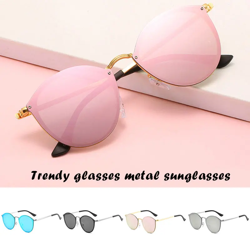 

Солнцезащитные очки в металлической оправе TY66 для мужчин и женщин, модные круглые солнечные очки с защитой от УФ-лучей, разных цветов