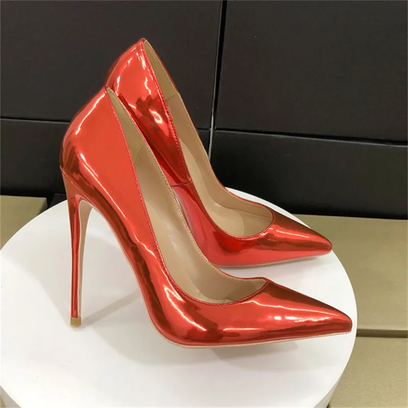 New Women Shiny Red Patent Pointed Toe Stiletto High Heels Wedding Bridal Shoes Chic Ladies Slip On Party Pumps Size 33-45
New Women Shiny Red Patent Pointed Toe Stiletto High Heels Wedding Bridal Shoes Chic Ladies Slip On Party Pumps Size 33-45