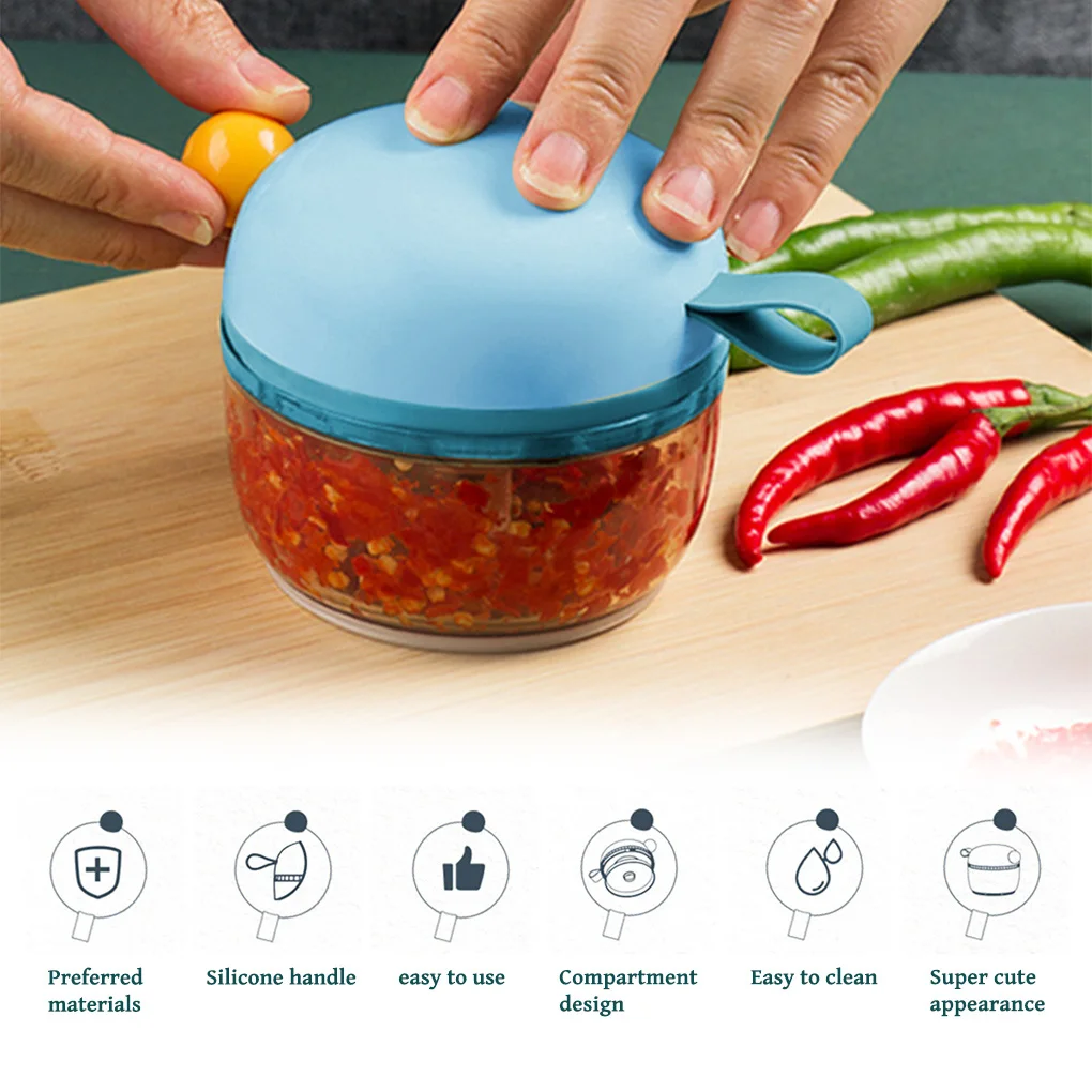 200mL Mini Garlic Chopper Ginger Masher Machine Portable Sturdy Durable Chili Vegetable Crusher Kitchen Tool
200mL Mini Garlic Chopper Ginger Masher Machine Portable Sturdy Durable Chili Vegetable Crusher Kitchen Tool