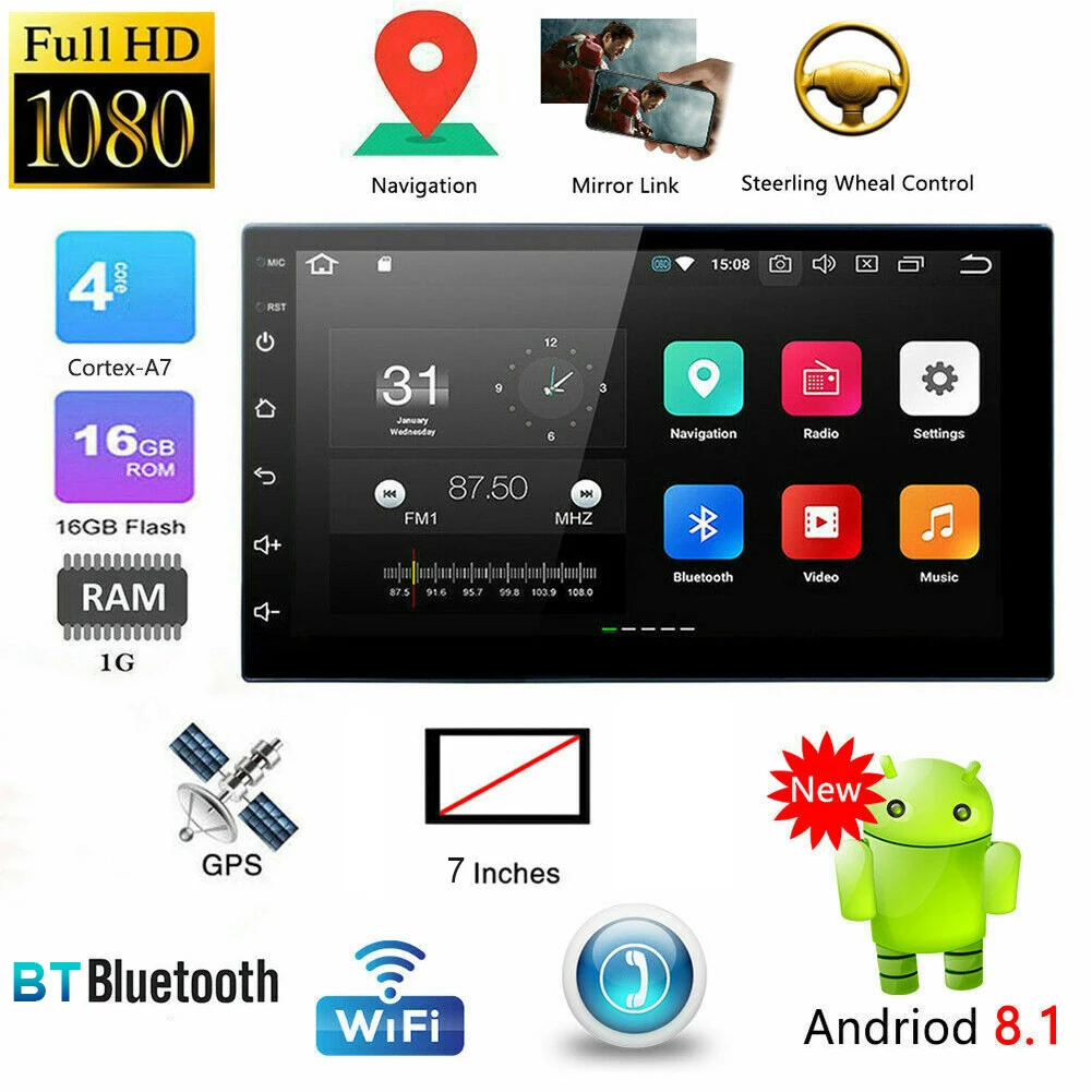 New Car Bluetooth MP5 Player 9218 7 Inch Android 8.1 Car GPS Navigation All-in-one CSV Car Electronics Accessories Dropshipping
New Car Bluetooth MP5 Player 9218 7 Inch Android 8.1 Car GPS Navigation All-in-one CSV Car Electronics Accessories Dropshipping