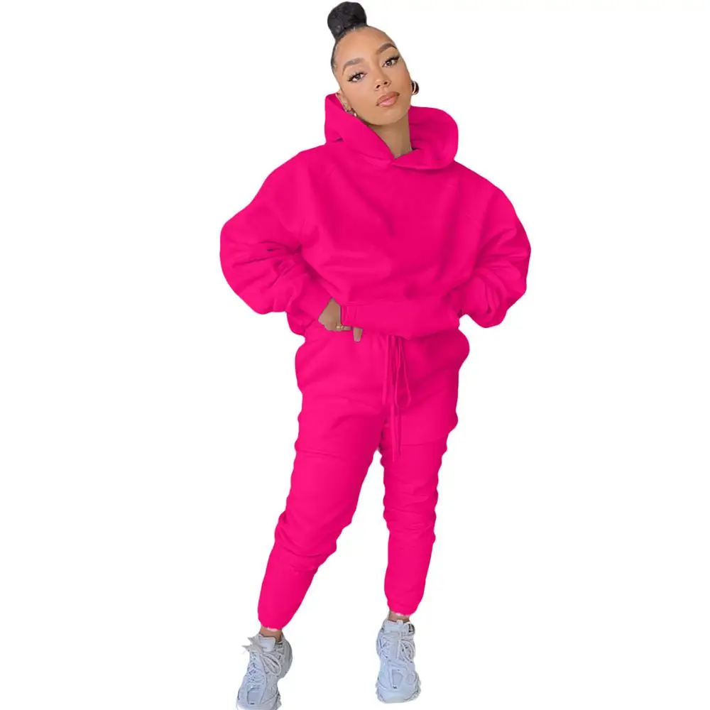 Casual Women Solid Sportwear Tracksuits Female's Solid Full Sleeve Hoodies Lace-Up Sport Pants Two Piece Sets 2020 Autumn New
Casual Women Solid Sportwear Tracksuits Female's Solid Full Sleeve Hoodies Lace-Up Sport Pants Two Piece Sets 2020 Autumn New