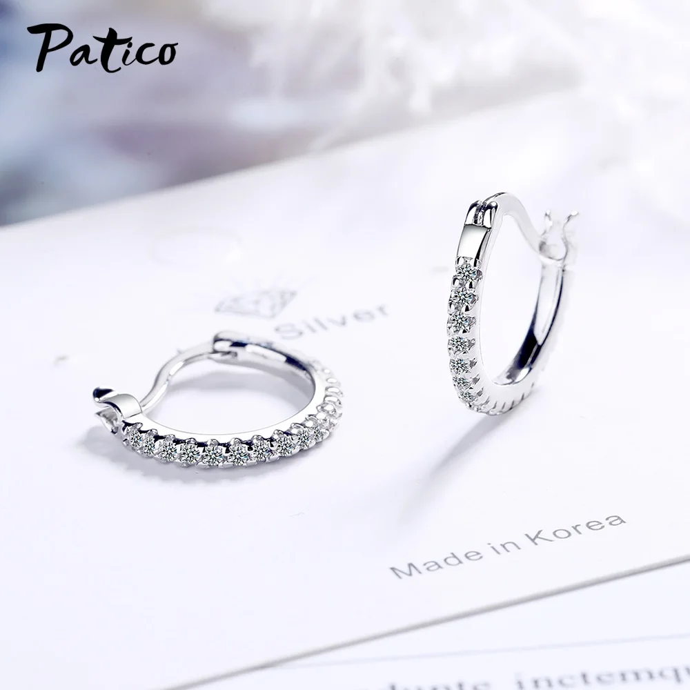Minimalist Design Hoop Earrings for Women Authentic 925 Sterling Silver Geometric Fashion Wedding Engagement Crystal Jewelry
Minimalist Design Hoop Earrings for Women Authentic 925 Sterling Silver Geometric Fashion Wedding Engagement Crystal Jewelry