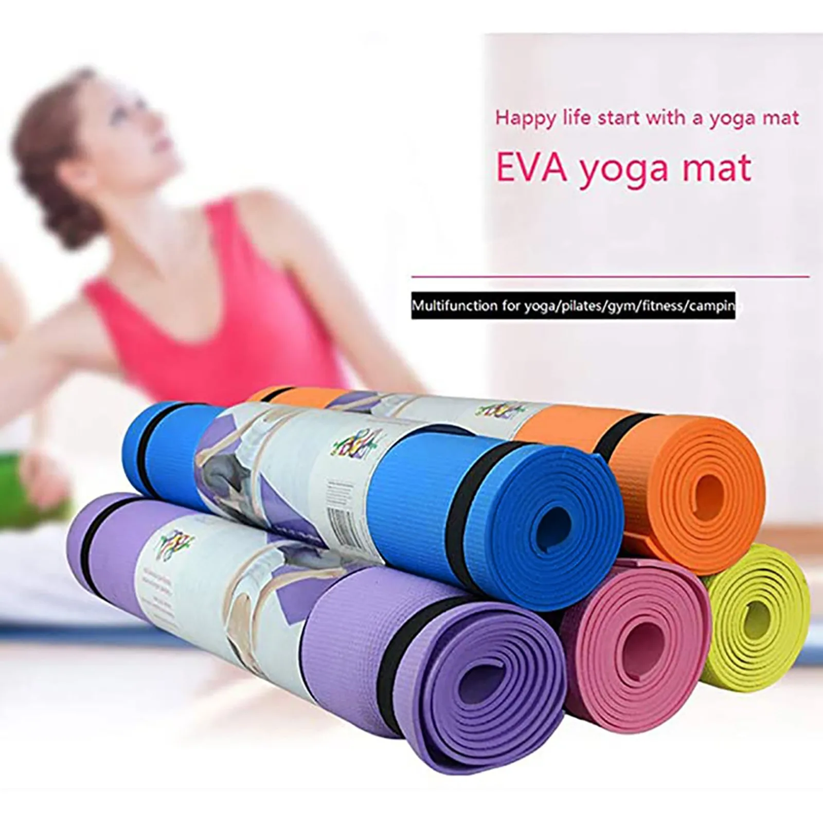 4MM EVA Thick Durable Yoga Mat Non-Slip Carpet Mat Ultra Light Tapete Pilates Exercise Pad Fitness Gymnastics Mats Dropshipping
4MM EVA Thick Durable Yoga Mat Non-Slip Carpet Mat Ultra Light Tapete Pilates Exercise Pad Fitness Gymnastics Mats Dropshipping