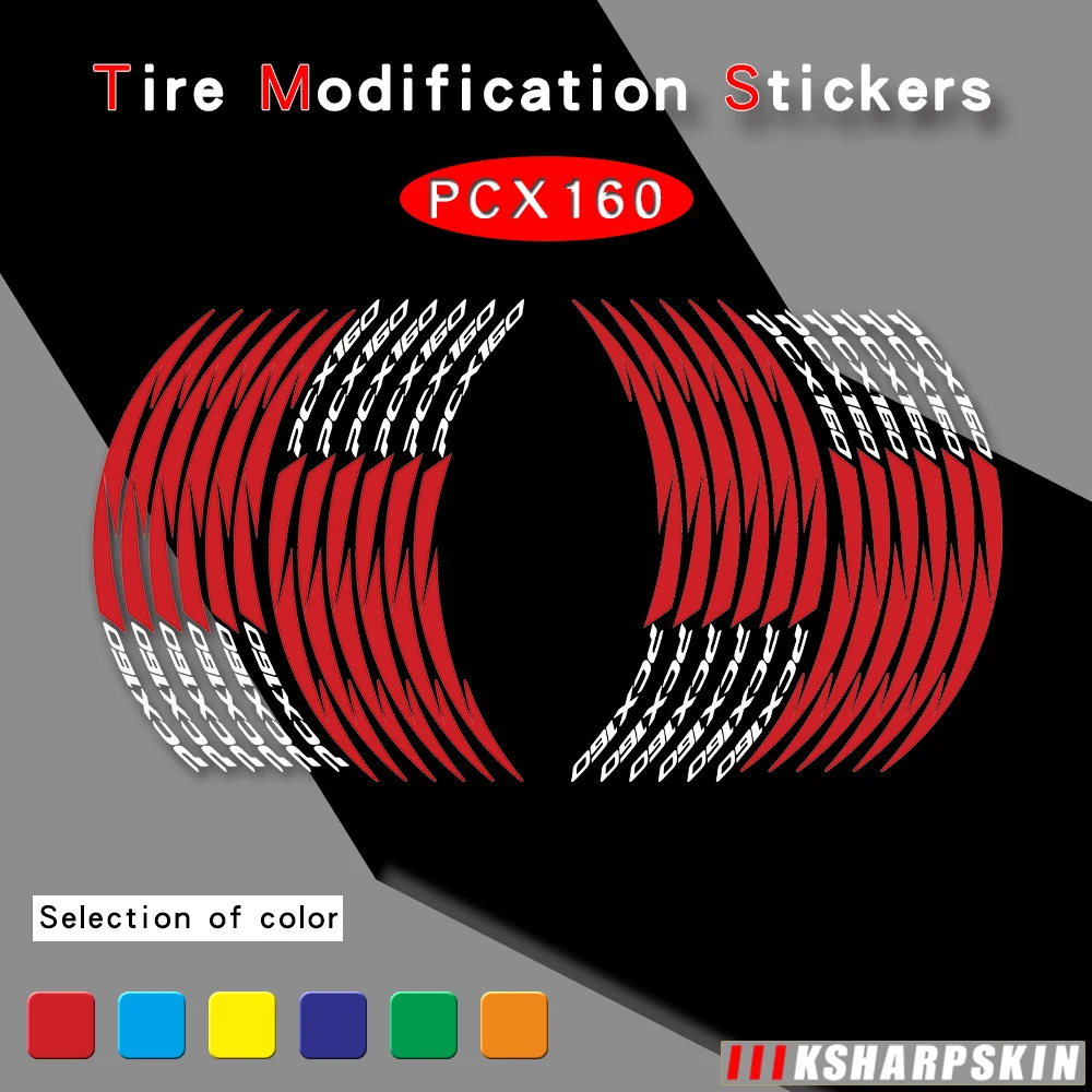 Motorcycle stickers Outer wheel rim sticker tire film border reflective decals moto decoration decal For HONDA PCX 160 pcx160
Motorcycle stickers Outer wheel rim sticker tire film border reflective decals moto decoration decal For HONDA PCX 160 pcx160