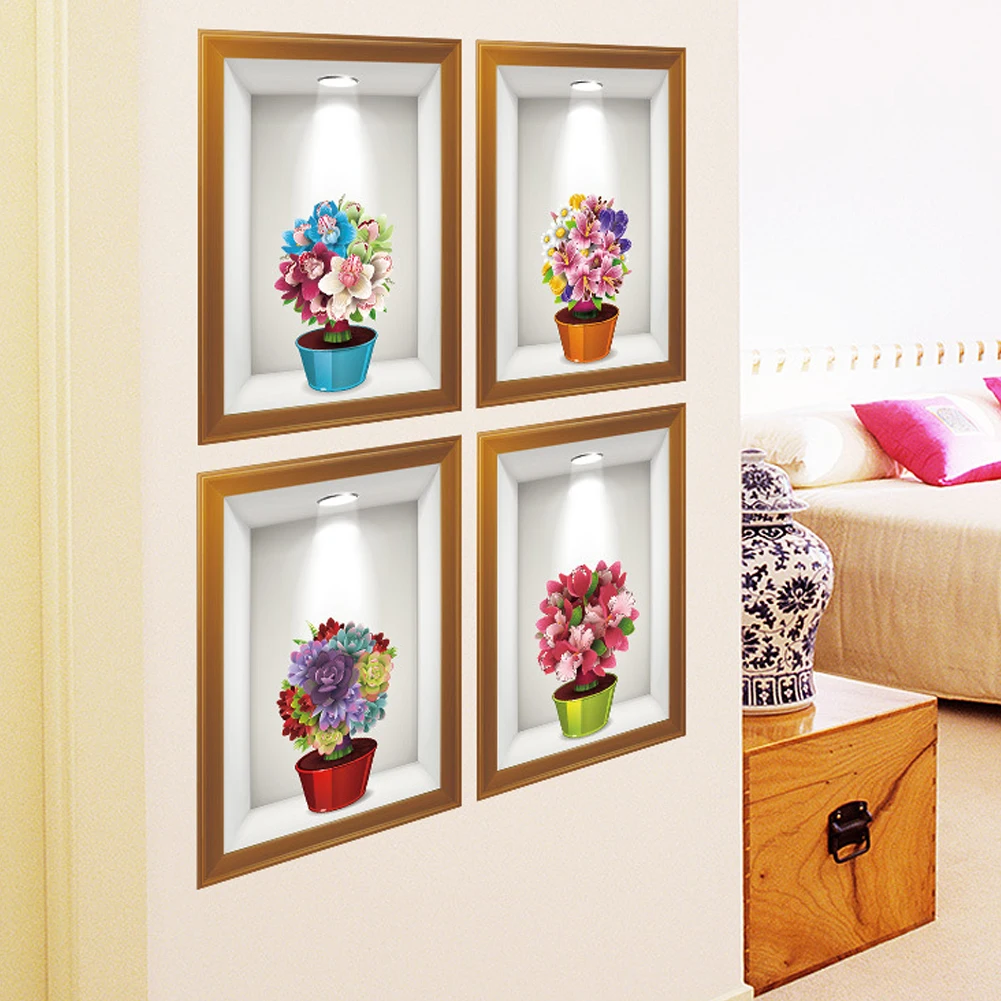 1Set Creative Sticker Design 3D Effect Beautiful Flowers Wall Decal Removable Decal PVC Creative Wall Sticker Home Decoration
1Set Creative Sticker Design 3D Effect Beautiful Flowers Wall Decal Removable Decal PVC Creative Wall Sticker Home Decoration