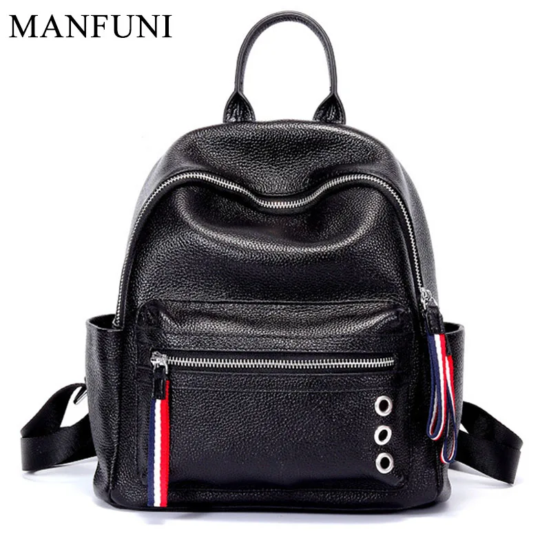 Women Backpack Genuine Leather Black Backpack Daily Holiday Knapsack Casual Travel Bags Girl's Schoolbag Large Capacity
Women Backpack Genuine Leather Black Backpack Daily Holiday Knapsack Casual Travel Bags Girl's Schoolbag Large Capacity