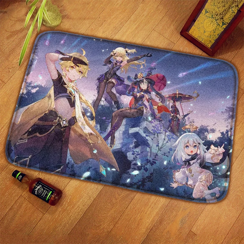 Non Slip Bathroom Floor Mat Genshin Impact Theme Carpet Animation Style Decorative Rugs Fluffy Game Enthusiast Welcome Mat 
Non Slip Bathroom Floor Mat Genshin Impact Theme Carpet Animation Style Decorative Rugs Fluffy Game Enthusiast Welcome Mat