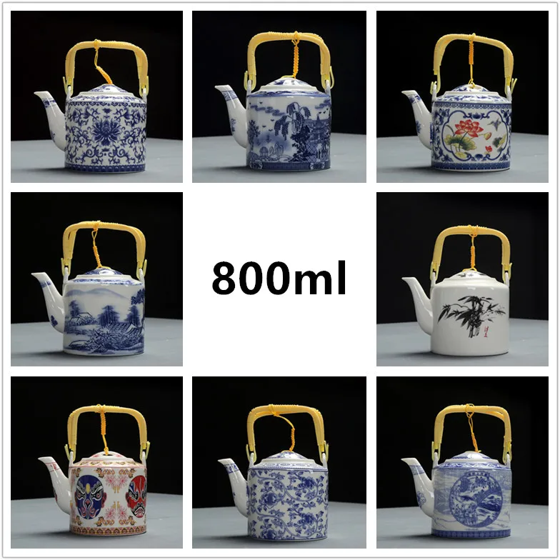 Ceramic Water Teapot Pitcher Home Decor Large Capacity 800ml Tea Kettle with Handle Chinese Kung Fu Teaware Drop Shipping 
Ceramic Water Teapot Pitcher Home Decor Large Capacity 800ml Tea Kettle with Handle Chinese Kung Fu Teaware Drop Shipping