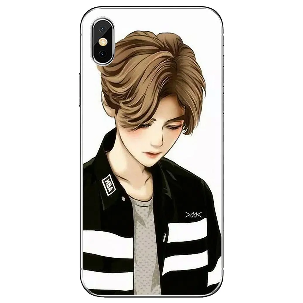 Мягкий чехол для Samsung Galaxy Note 3 4 5 8 9 S3 S4 S5 Mini S6 S7 Edge S8 S9 S10 Plus Корея-Team-KPOP-exo-luhan постер |