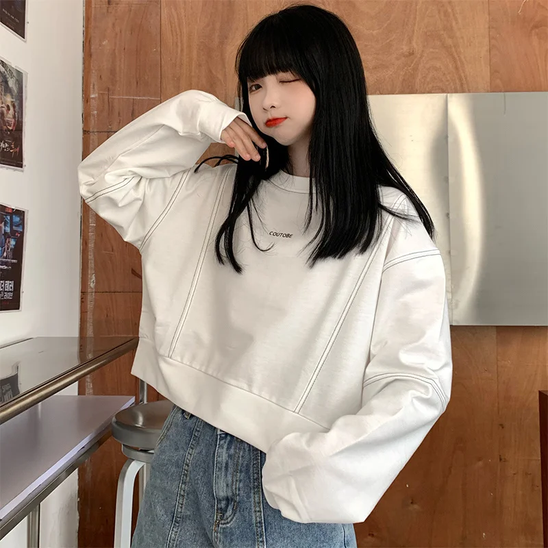 Style Chic Short Sweater for Women 2021 Korean Style Style BF Thin Early Autumn Coat Hiphop
Style Chic Short Sweater for Women 2021 Korean Style Style BF Thin Early Autumn Coat Hiphop