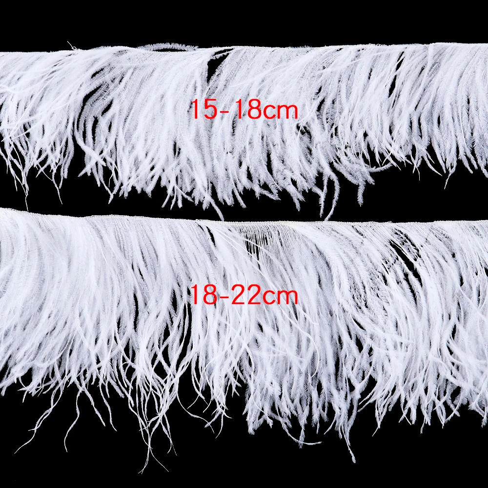 High quality Natural Ostrich Feather Trims Ribbon White Lace Plumes Wedding Dresses Sewing Accessory Craft Decoration Fringe
High quality Natural Ostrich Feather Trims Ribbon White Lace Plumes Wedding Dresses Sewing Accessory Craft Decoration Fringe