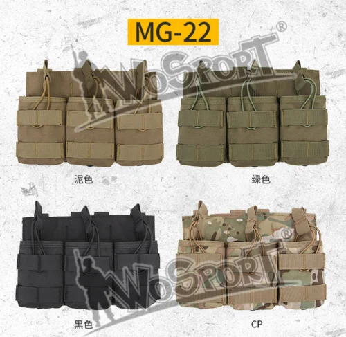 WoSporT Tactical Molle Журнал Mag Single Twosome тройная сумка для 7 62 мм | Спорт и развлечения