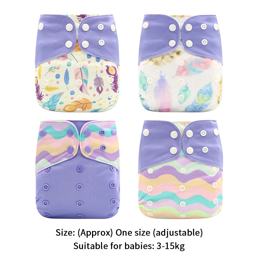 Printed Diapers for Children Adjustable Wet/Dry Bag Waterproof Babies Diapers Ecological Backpack Reusable 4 pcs/set
Printed Diapers for Children Adjustable Wet/Dry Bag Waterproof Babies Diapers Ecological Backpack Reusable 4 pcs/set