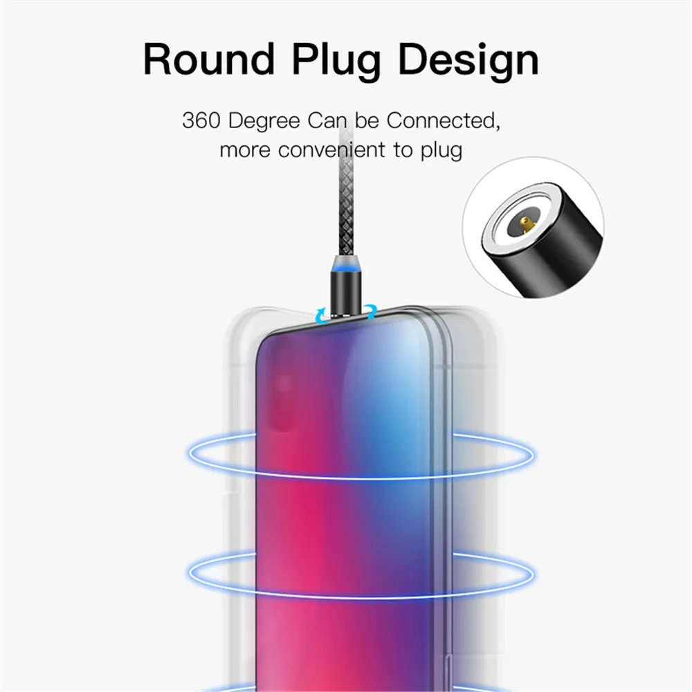 Адаптер для быстрой зарядки магнитный USB-кабель iphone 6 6S 5 S5 7 8 PLUS motorola X4 X5 Z Z2 G2 G3 G4 G5 G7