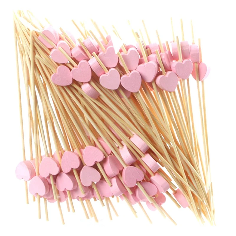 Cocktail Bar, Wooden Toothpicks, Party Supplies, Frilly Finger Food, Fruit Sandwich Snacks-Pink Heart 100 Sticks
Cocktail Bar, Wooden Toothpicks, Party Supplies, Frilly Finger Food, Fruit Sandwich Snacks-Pink Heart 100 Sticks