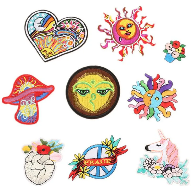 Colorful love sun yeah clown Embroidery patches apparel apparel clothes stickers, children's clothes on iron bags
Colorful love sun yeah clown Embroidery patches apparel apparel clothes stickers, children's clothes on iron bags