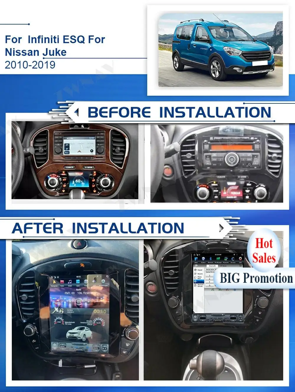1 DIn, экран Tesla, Android для Nissan Juke 2010, 2011, 2012, 2013, 2014, 2015, 2016, 2017, 2018, 2019, головное устройство с GPS, аудиоприемником и радио
1 DIn, экран Tesla, Android для Nissan Juke 2010, 2011, 2012, 2013, 2014, 2015, 2016, 2017, 2018, 2019, головное устройство с GPS, аудиоприемником и радио