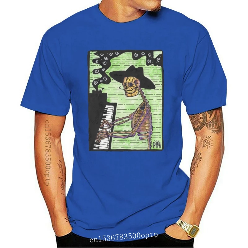 New Skeleton Jazz Pianist T-shirt Men Hip Hop T Shirt Black Tshirt Retro Vintage Clothing Cotton Skull Tops Art Design Tees Uniq
New Skeleton Jazz Pianist T-shirt Men Hip Hop T Shirt Black Tshirt Retro Vintage Clothing Cotton Skull Tops Art Design Tees Uniq