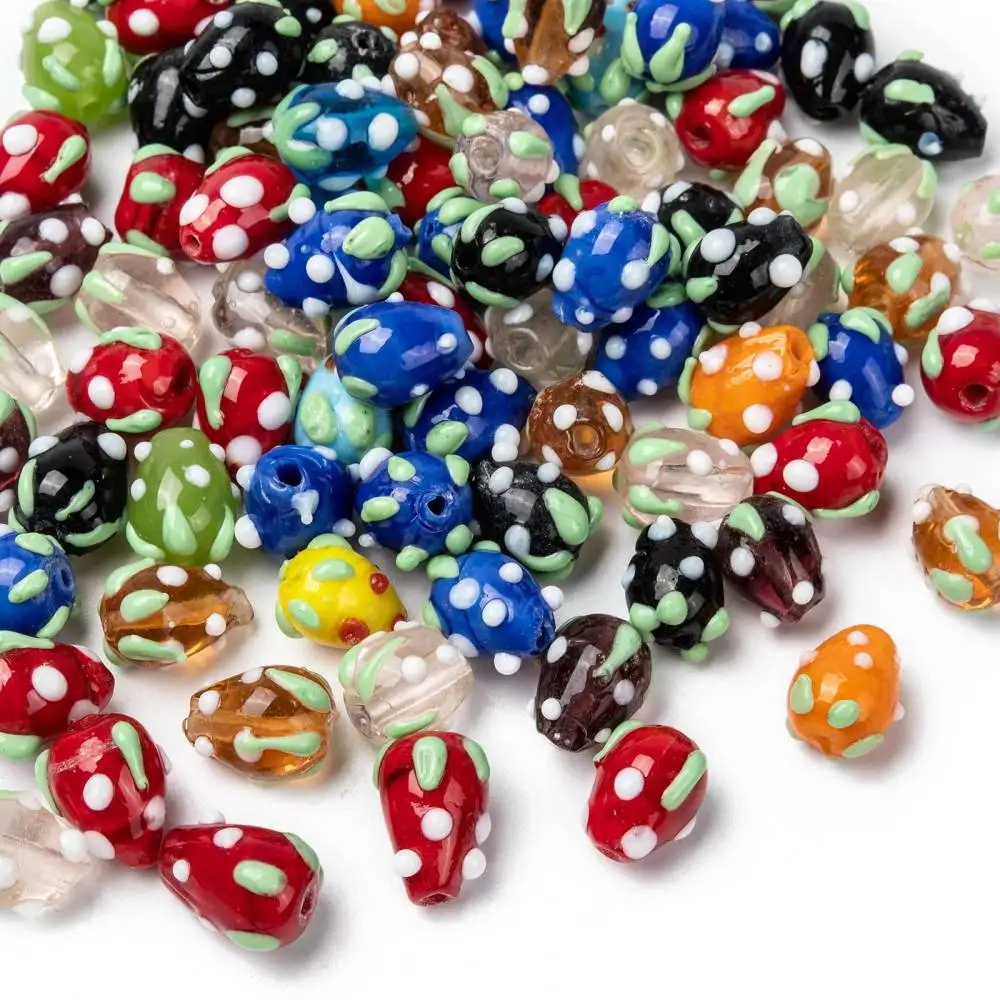 100pcs 10~13mm Handmade 3D Strawberry Glass Lampwork Beads for Jewelry Making DIY Bracelet Accessories Mixed Color
100pcs 10~13mm Handmade 3D Strawberry Glass Lampwork Beads for Jewelry Making DIY Bracelet Accessories Mixed Color