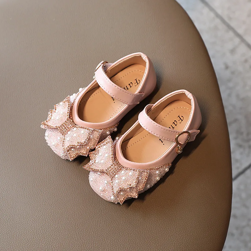 Princess Autumn Elegant School Shoes For Baby Girls Dress Little Girls Children'S Party Leather Shoe Kids Fashion Pearl Bow 1-11
Princess Autumn Elegant School Shoes For Baby Girls Dress Little Girls Children'S Party Leather Shoe Kids Fashion Pearl Bow 1-11