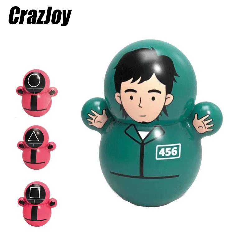 10pcs Squid Game Mini Cartoon Tumbler Funny Desktop Toy Swing Relieve Stress Relax Action figures Toy for child Birthday Gift
10pcs Squid Game Mini Cartoon Tumbler Funny Desktop Toy Swing Relieve Stress Relax Action figures Toy for child Birthday Gift