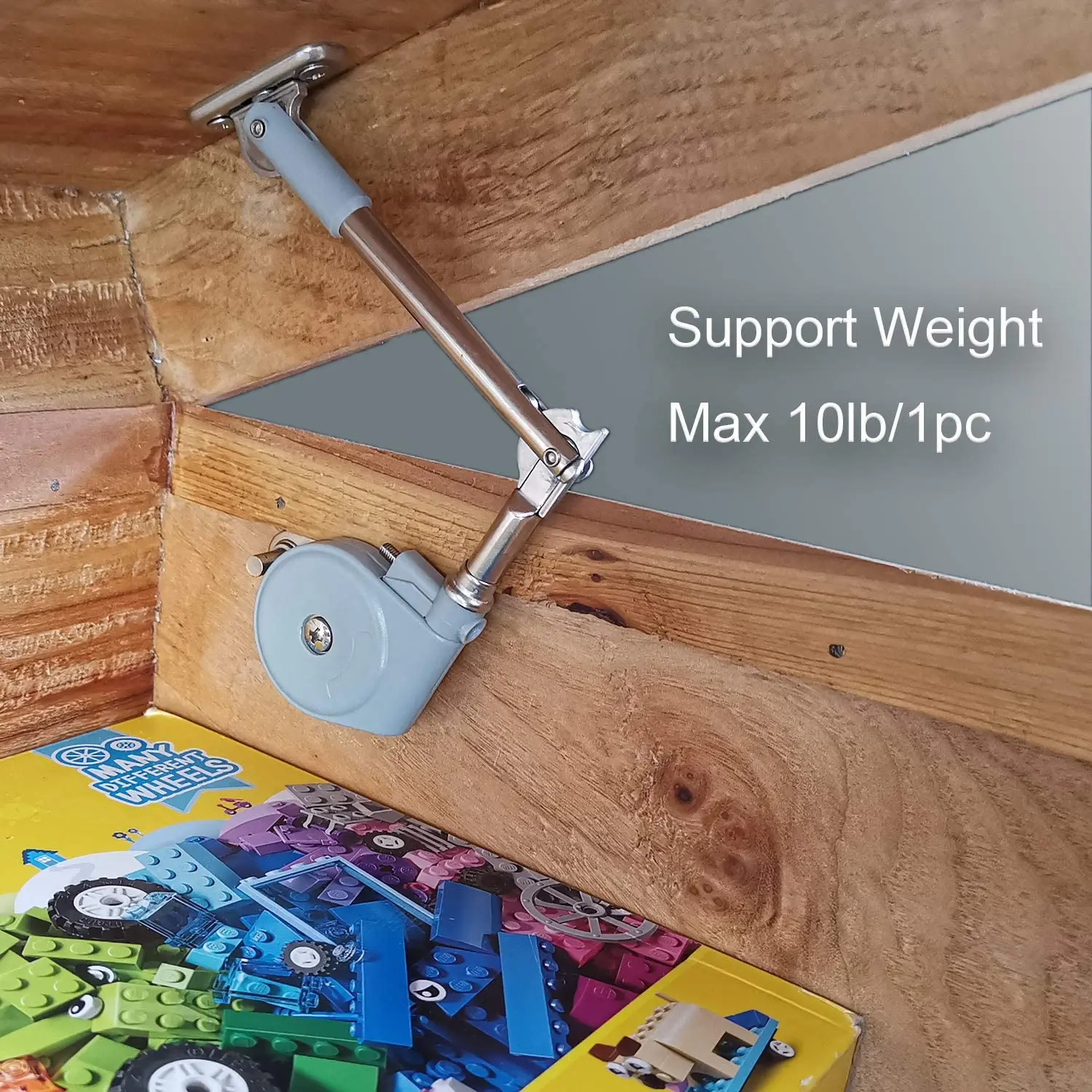 Lid Stay 105 Degree Open with Soft Close, Lid Support for Toy Box and Upward Top-Opening Flap Doors
Lid Stay 105 Degree Open with Soft Close, Lid Support for Toy Box and Upward Top-Opening Flap Doors