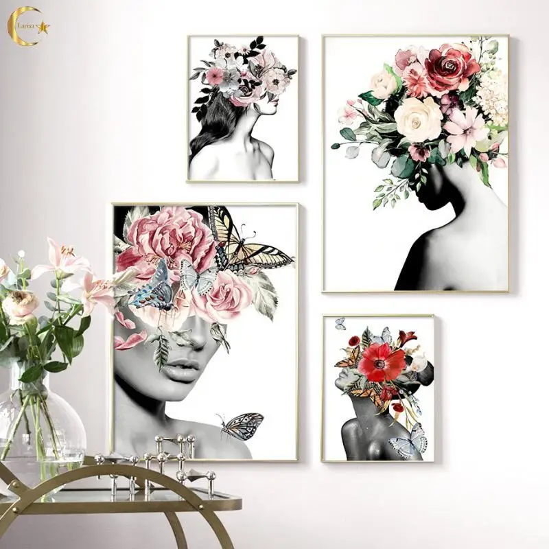 Nordic Poster and Print Abstract Girl Flower Canvas Painting Fashion Figure Wall Art Pictures for Living Room Home Decor
Nordic Poster and Print Abstract Girl Flower Canvas Painting Fashion Figure Wall Art Pictures for Living Room Home Decor