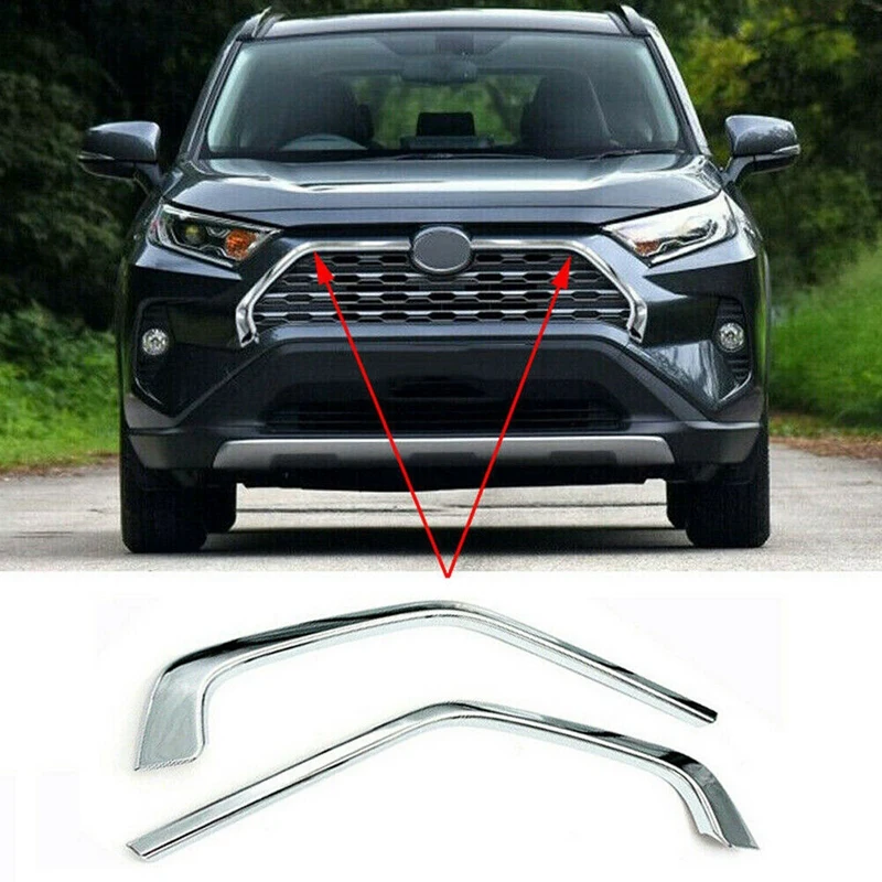 2Pcs Car Front Grill Grille Cover Decorative Trim Strips Mouldings Fit for Toyota RAV4 2019
2Pcs Car Front Grill Grille Cover Decorative Trim Strips Mouldings Fit for Toyota RAV4 2019