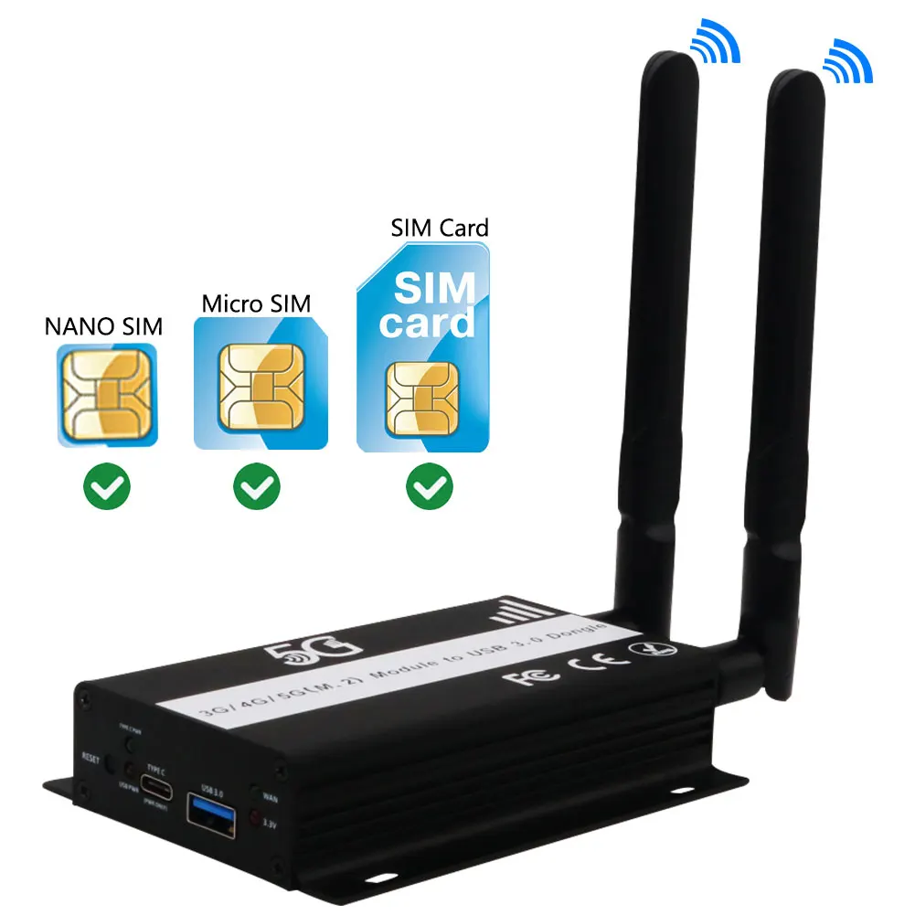 M.2 to USB 3.0 Adapter Antenna B Key NGFF Wireless Card Converter with SIM Card Slot for SIM Micro SIM NANO SIM 3G 4G 5G Module
M.2 to USB 3.0 Adapter Antenna B Key NGFF Wireless Card Converter with SIM Card Slot for SIM Micro SIM NANO SIM 3G 4G 5G Module