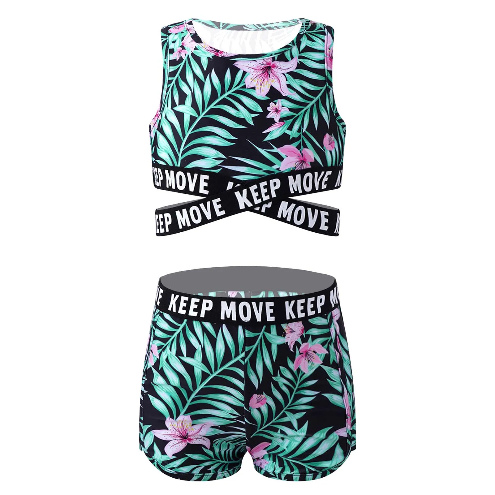 Sleeveless Floral Printed Swimsuit for Girls Kids Swimwear UV Protection 50+ Two-Piece Youth Children's Beach Bathing Suits
Sleeveless Floral Printed Swimsuit for Girls Kids Swimwear UV Protection 50+ Two-Piece Youth Children's Beach Bathing Suits
