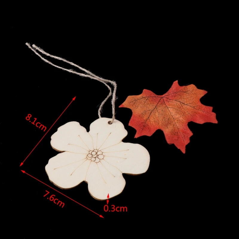 10Pcs Wooden Flower With String Easter Xmas Wedding Party Hanging Ornament Decor 69HF
10Pcs Wooden Flower With String Easter Xmas Wedding Party Hanging Ornament Decor 69HF