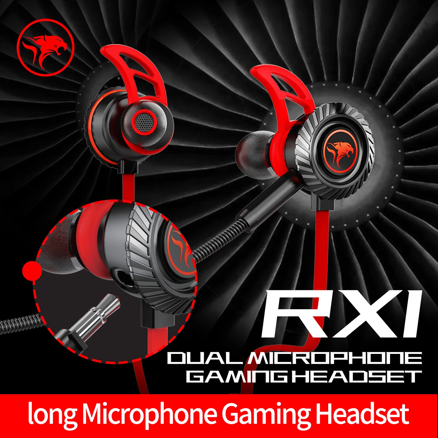 New RX1 3.5mm in-ear detachable long mic gaming headset dual mic noise reduction high-definition call music headset
New RX1 3.5mm in-ear detachable long mic gaming headset dual mic noise reduction high-definition call music headset